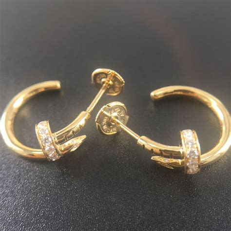 nail earrings cartier|cartier solitaire earrings.